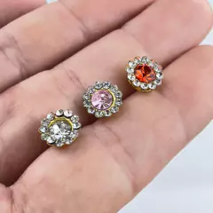 Flor de Strass 10mm - 10 unidades - comprar online