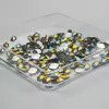 Chaton Navete Sextavada Amarelo 4x8mm - 5 gramas