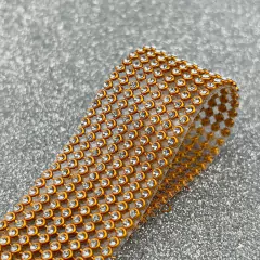 Manta de Strass 3mm - Dourada