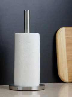 Portarrollo Cocina Mesa Porta Rollo Acero Inoxidable - Vintash Home