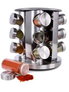 Imagen de Especieros X12 Giratorio Redondo Acero Inoxidable