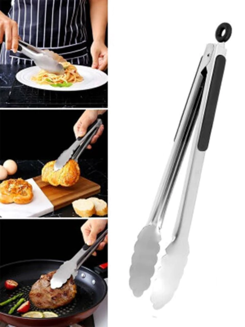 Pinza Parrillera Horno Carne Acero Inox 25 Cm - comprar online