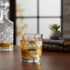 Set X 4 Vasos Vidrio Decorados Tragos - Vintash Home