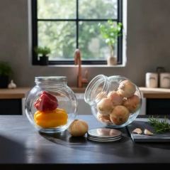 Frascos Vidrio 2 Posiciones Tapa Acero 4000 ml Gigante - comprar online