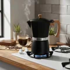 Cafetera Tipo Italiana Express 12 Pocillos Negra en internet