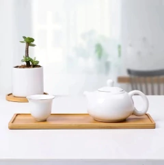 Set x 3 Bandejas Madera Bambu Rectangular Picada Desayuno Sushi - Vintash Home