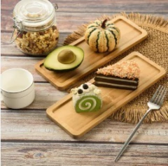 Set x 3 Bandejas Madera Bambu Rectangular Picada Desayuno Sushi en internet