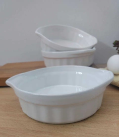 Cazuelas X12 Blanca Ceramica - comprar online