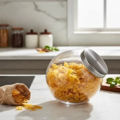 Frascos Vidrio 2 Posiciones Tapa Acero 4000 ml Gigante en internet