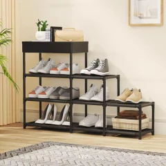 Multiuso Zapatero estanteria Negro