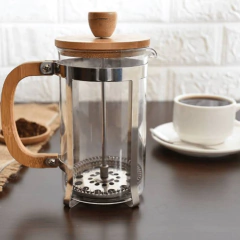 Cafetera Tetera Francesa Tapa bambu 1000ml