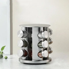 Especieros X12 Giratorio Redondo Acero Inoxidable en internet