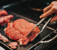 Pinza Parrillera Horno Carne Acero Inox Con Mango Goma 34 Cm en internet