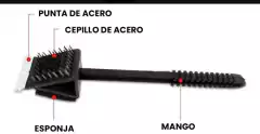 Set Parrillero Asador Cuchillo + Tenedor 40 Cm + Cepillo