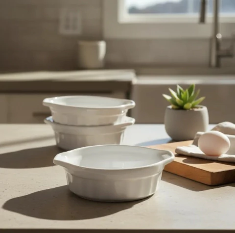 Cazuelas X12 Blanca Ceramica - comprar online