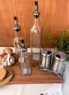 Set X 3 Botellas Aceitera/vinagrera/soja - Vintash Home