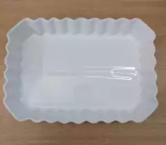 Fuente Asadera Tartera Rectangular Ceramica 27x18x5cm