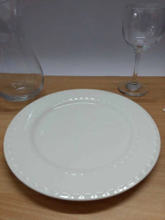 Platos X 6 Playo Ceramica 27 Cm Vintage Lineas