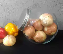 Imagen de Frascos Vidrio 2 Posiciones Tapa Acero 4000 ml Gigante