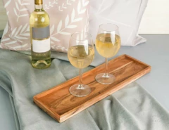 Set x 3 Bandejas Madera Bambu Rectangular Picada Desayuno Sushi - tienda online