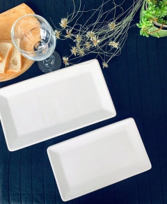 Plato Rectangular Ceramica x 12 25x15 - Vintash Home