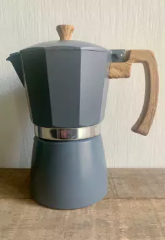 Cafetera Tipo Italiana Express 9 Pocillos Gris
