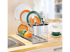 Secaplatos Escurridor Cromado C/ Bandeja Y Cubiertero en internet