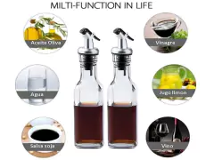 Set X 2 Botellas Aceitera/vinagrera Aceite/vinagre 150ml en internet