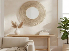 ESPEJO DE PARED CIRCULAR RUSTICO 50 cm - Vintash Home
