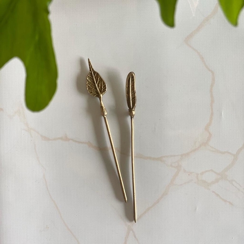 PINCHES COPETIN OJITAS ORO SET X 2