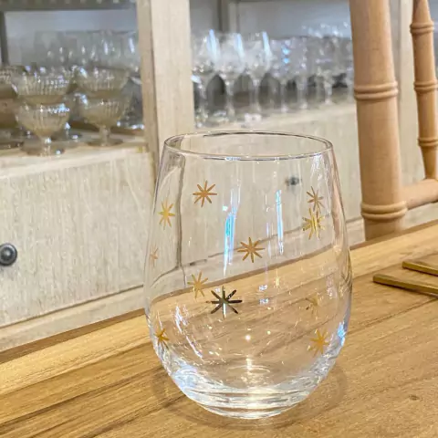 VASO DE AGUA ESTRELLAS SET X 6