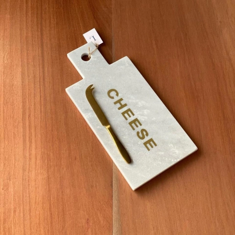 TABLA QUESO MÁRMOL CON CUCHILLO