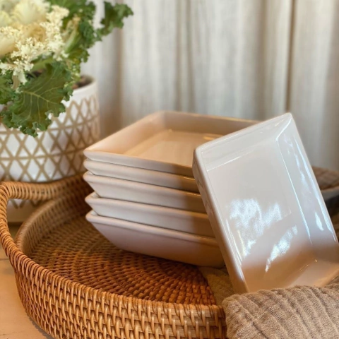 PLATITO CUADRADO BLANCA