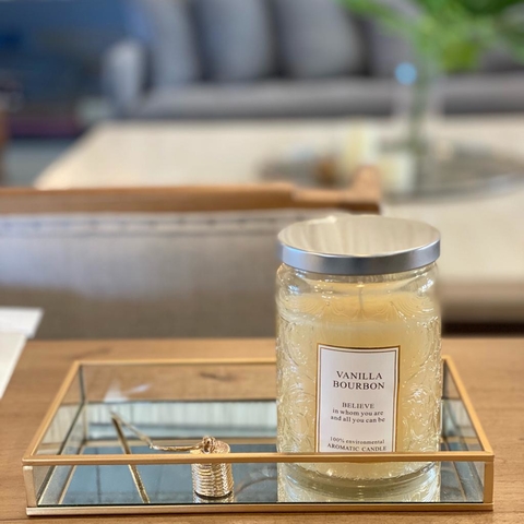 VELA JAR VAINILLA BOURBON GRANDE 9X13CM 410G