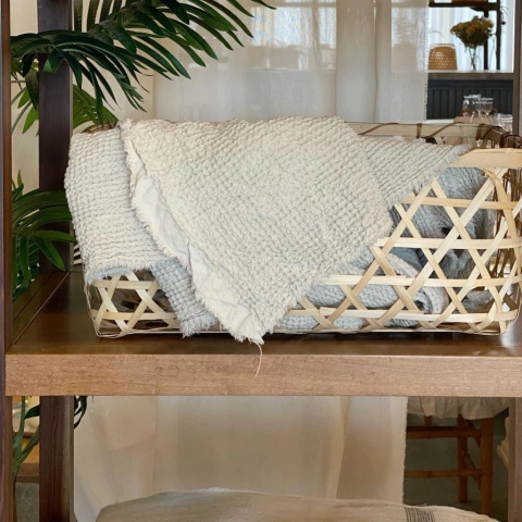 MANTA WAFFLE PLATA 2,70 X 1,10