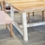 MESA DE MADERA CON PATA DE HIERRO DE 1,30X2,78X0,76H. - comprar online