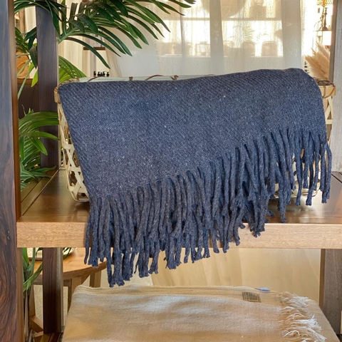 MANTA CLASICA AZUL 1,60 X 2,20