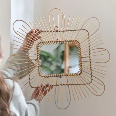 ESPEJO RECTANGULAR FIBRAS 60 X 56.