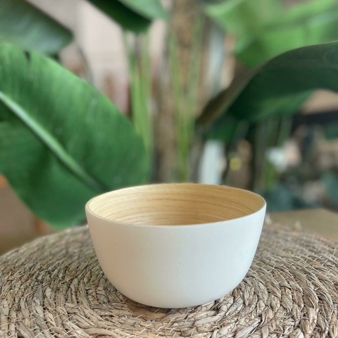 BOWL MEDIANO BAMBOO 14D X 7H BLANCO