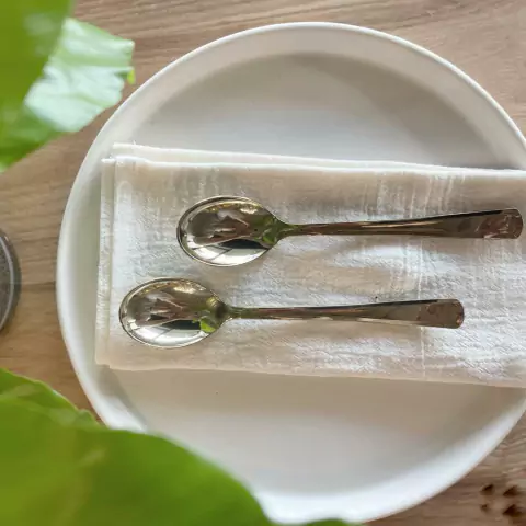 CUCHARA PLASTICO GOLD