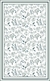 ALFOMBRA VINILICA 60X98 CM BLANCA FLORES VERDES