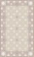 ALFOMBRA VINILICA 60X98 CM GRIS FLORES BLANCAS