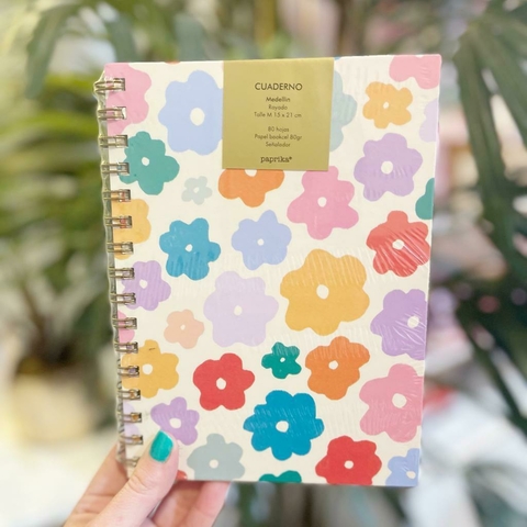 CUADERNO A5 TAPA DURA MEDELLIN RAYADO