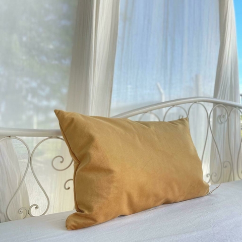 ALMOHADON ORLEANS PANA MOSTAZA 60X40 CM