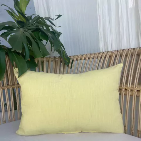 ALMOHADON TUSSOR BRIN AMARILLO 60X40 CM