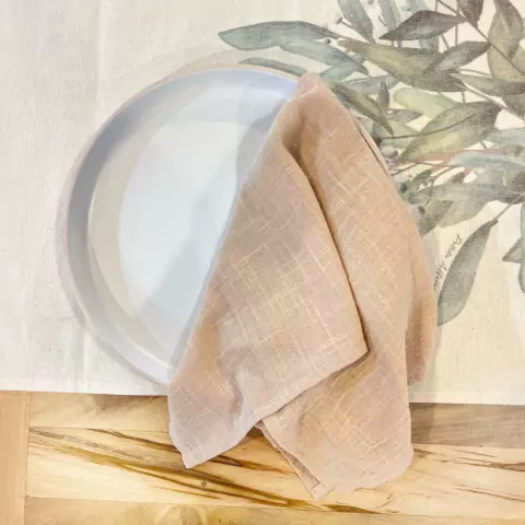 SERVILLETA TRAMADA TOSTADO45X45 CM SET X6