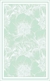 ALFOMBRA VINILICA VERDE AGUA FLORES BLANCAS 60X98 CM