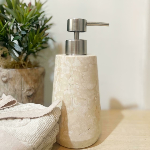 DISPENSER MARMOL BEIGE 7,5X19 CM