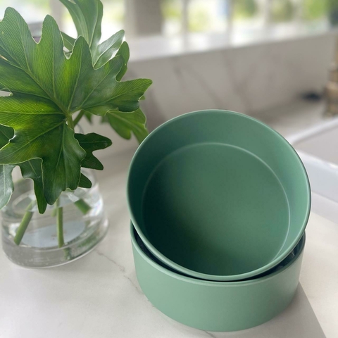 BOWL DE MELAMINA VERDE 15,5X6H CM