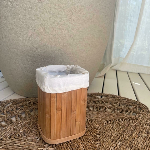 CESTO CUADRADRO S/TAPA BAMBOO 16X16X13H CM
